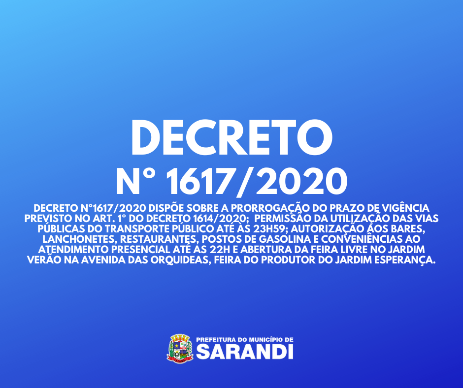 Decreto Nº 1617/2020
